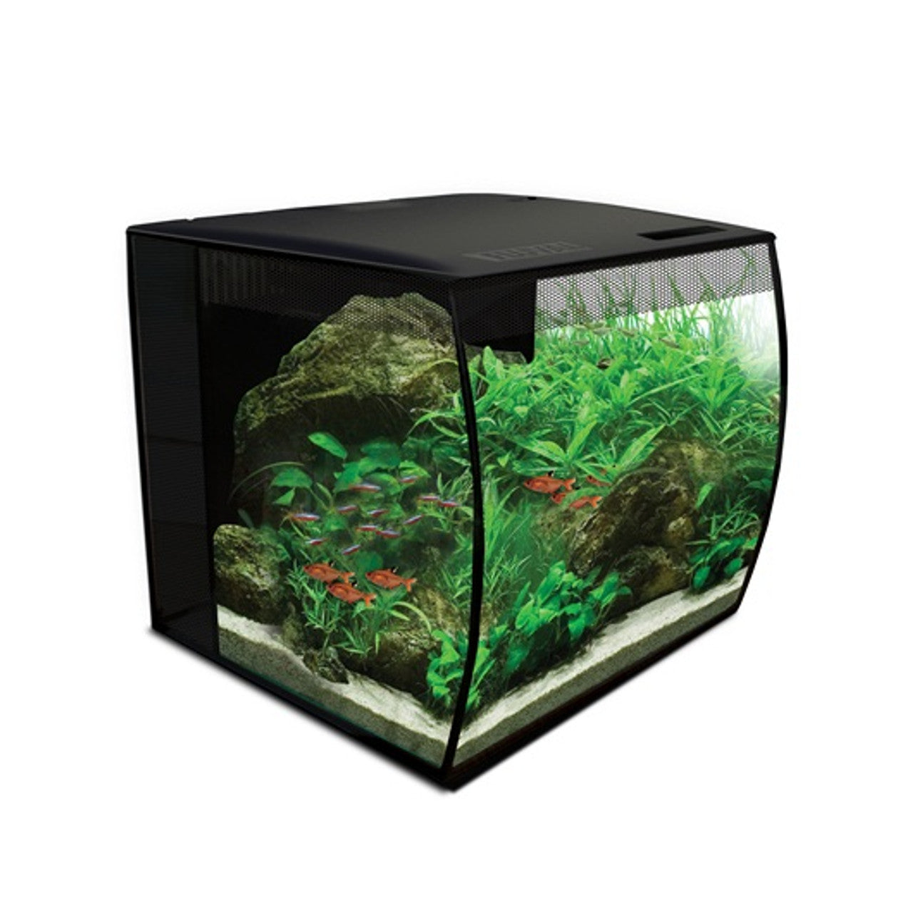 FLEX 57L 15 Gallon Aquarium Kit - BLACK (16" x 15" x 15") - Fluval